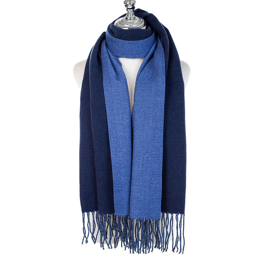 Two tone Blue Scarf