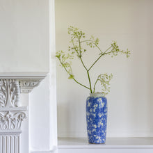 Load image into Gallery viewer, Blue &amp; White Leaf Vase - Large
