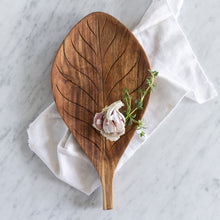 Load image into Gallery viewer, Acacia Leaf Carved Serving Board

