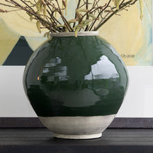 Load image into Gallery viewer, Green and Stone Vase
