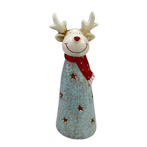 LED Blue Reindeer  - Large
