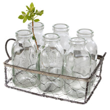 Load image into Gallery viewer, Wire Basket with 6 Mini Bottles
