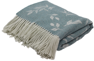 Aquamarine Leaf Throw