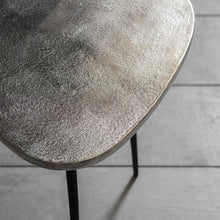 Load image into Gallery viewer, Hammered Metal Side Table
