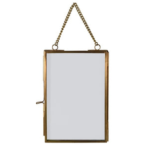 Brass Hanging Photo Frame - Small
