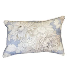 Load image into Gallery viewer, Flora Blue Reversable Rectangular Cushion
