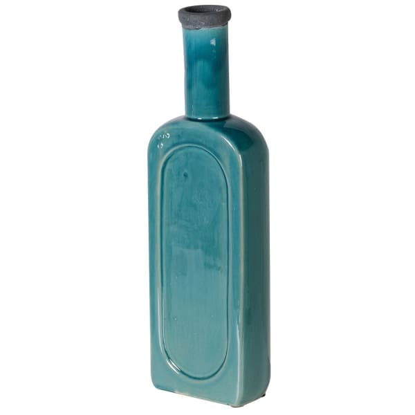Teal Bottle Vase - Large