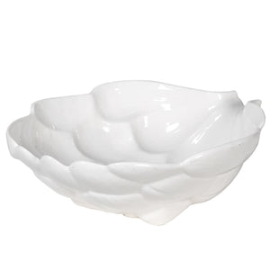 White Ceramic Artichoke Dish