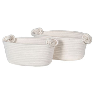 Knot Handle Cream Basket - Large